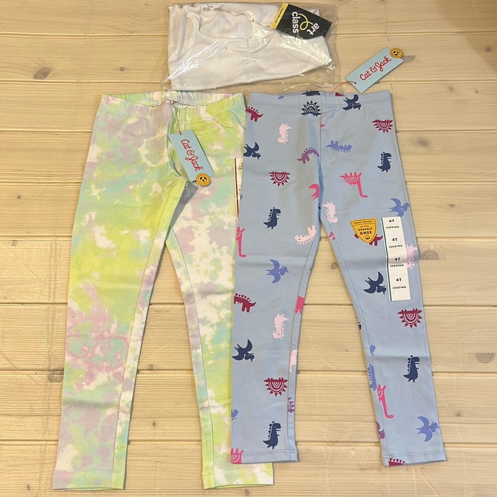 Bundle of 3pcs Girls tank top & tie dye legging NWT